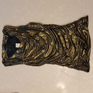 NWT Express gold metallic top